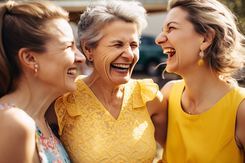 women laughing